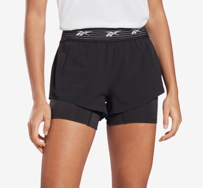 Reebok Women's Ts Epic Shorts In In Black Size Small UK 8-10