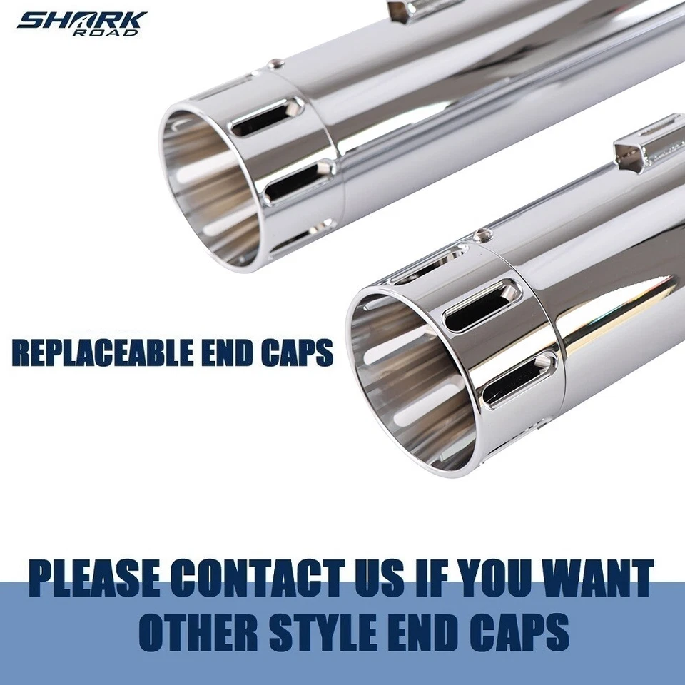 Silenciadores SHARKROAD 4.5 para Harley Touring Exhaust, 2017-UP Street Glide - Imagem 4 de 4