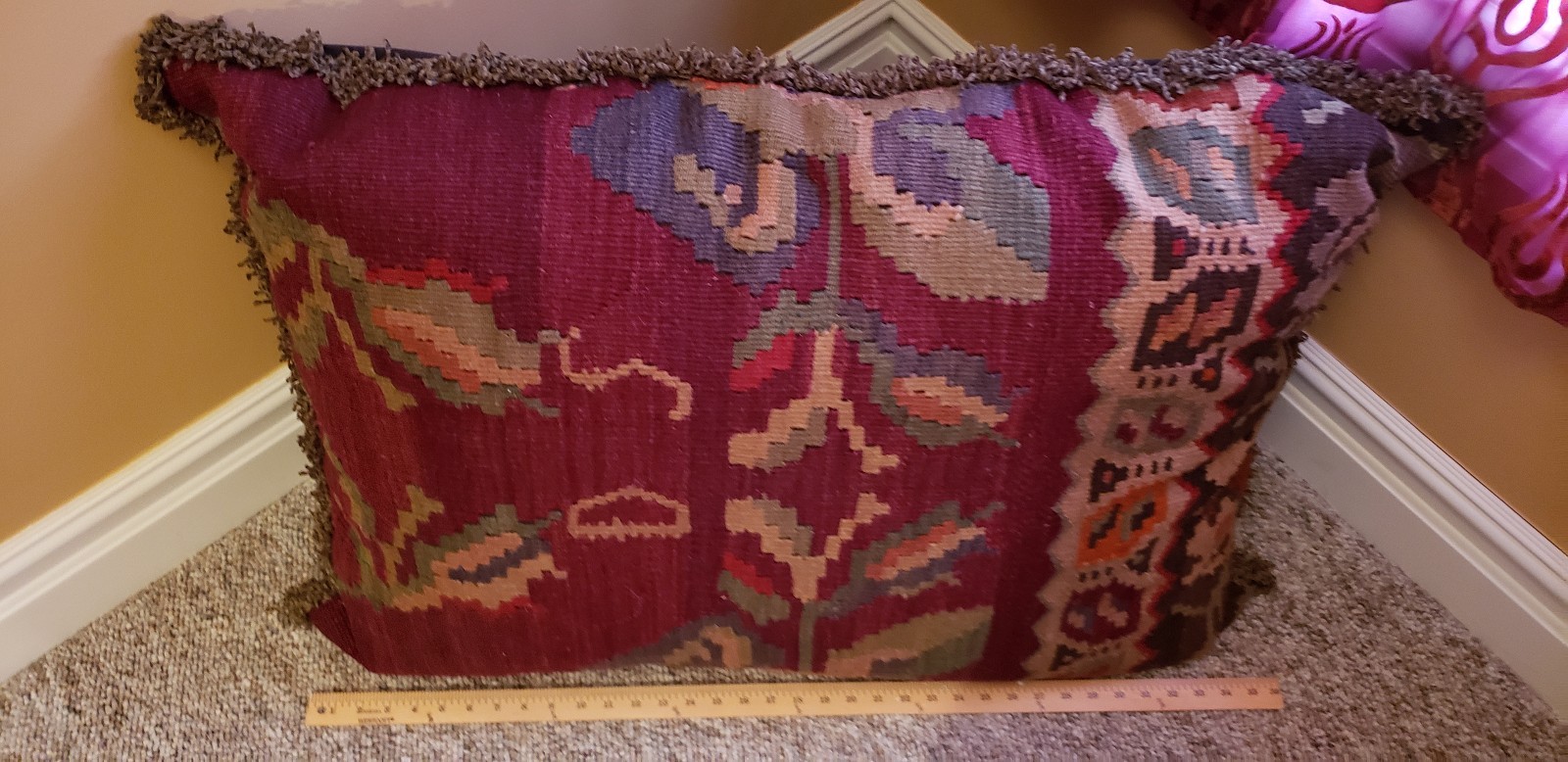 "Funda de almohada turca hecha a mano Kilim talla 29 ""X 38"