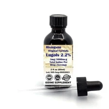 Original Lugols 2% Iodine Solution*3mg/3000mcg*2 oz(60ml)*1200 servings/drops