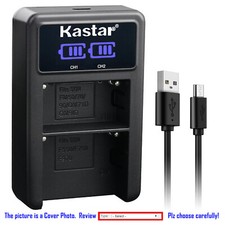 Kastar Battery LCD Dual Charger for Sony NP-FM500H Sony DSLR-A550L DSLR-A550Y