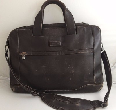Vintage Hartmann Belting Brown Leather Attache Briefcase Bag 
