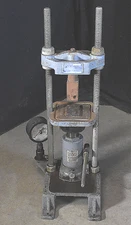 FRED S CARVER Model B 24 TON LABORATORY PRESSURE PRESS 90DAYWARRANTY FREE SHIP