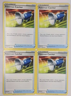 x4 Pokemon Catcher 138/159 Crown Zenith NM Pack Fresh