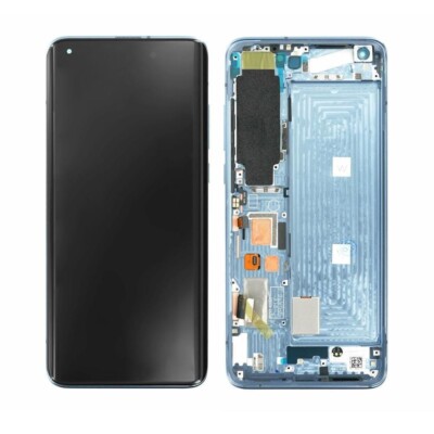 Original Xiaomi Mi 10 & 10 Pro 5G (C-Version) Display Touch Rahmen Twilight Grau