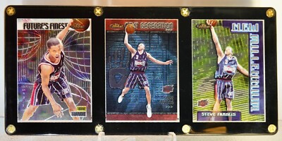 1999-00 Topps Finest, Steve Francis, Future Finest /750, New Millenium /1500, NG