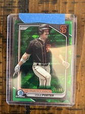 2024 Bowman Sapphire Edition Chrome Green /99 Prospects BCP-83 Cole Foster (RC)