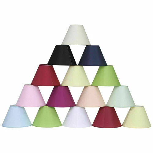 Coolie Hanging Pendent - Dual Purpose Table Lamp Light Shades, Plain Colors