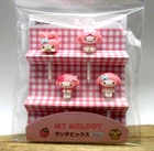 SANRIO My melody Food   Picks 4cs For Lunch Box Bento Skater 3D