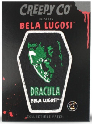 NEW Creepy Co. Bela Lugosi DRACULA COFFIN Vampire Iron-On PATCH 4in Horror Goth