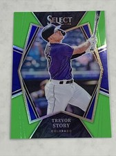 2022 Panini Select Baseball Trevor Story Neon Green /99 Prizm Boston Red Sox