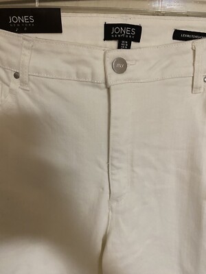 Jones New York The Lexington White Skinny Crop Sculpt/Shape