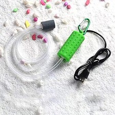 Aquarium USB Fish Tank Mini Oxygen Pump Energy Saving Super Quiet Green