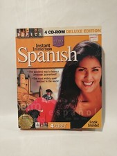 Topics Entertainment Instant Immersion Spanish 4 CD Set Deluxe Edition Open Box