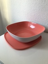 Tupperware Allegra,Servierschale,2,5l,quadratisch,lachs-weiß,NEU+OVP !!