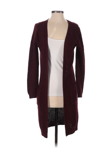 Ambiance Apparel Women Red Cardigan S 