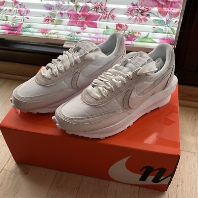 Nike / Sacai LD Waffle White Nylon Neu