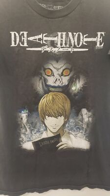 Vintage Death Note Anime T-Shirt Faded Naturally Distressed | eBay