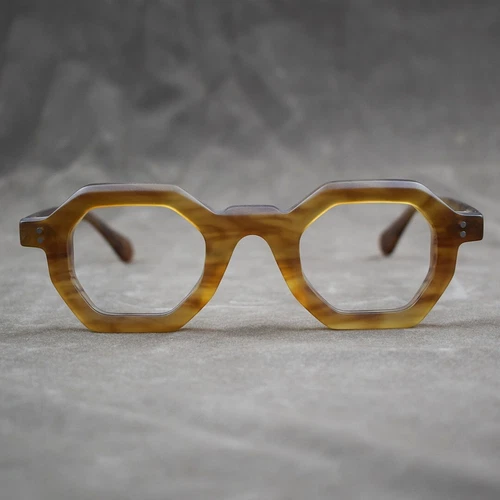 Acetat Vintage Brille quadratisch Männer Frauen klare Gläser Retro Brille Gestell - Bild 3 von 51