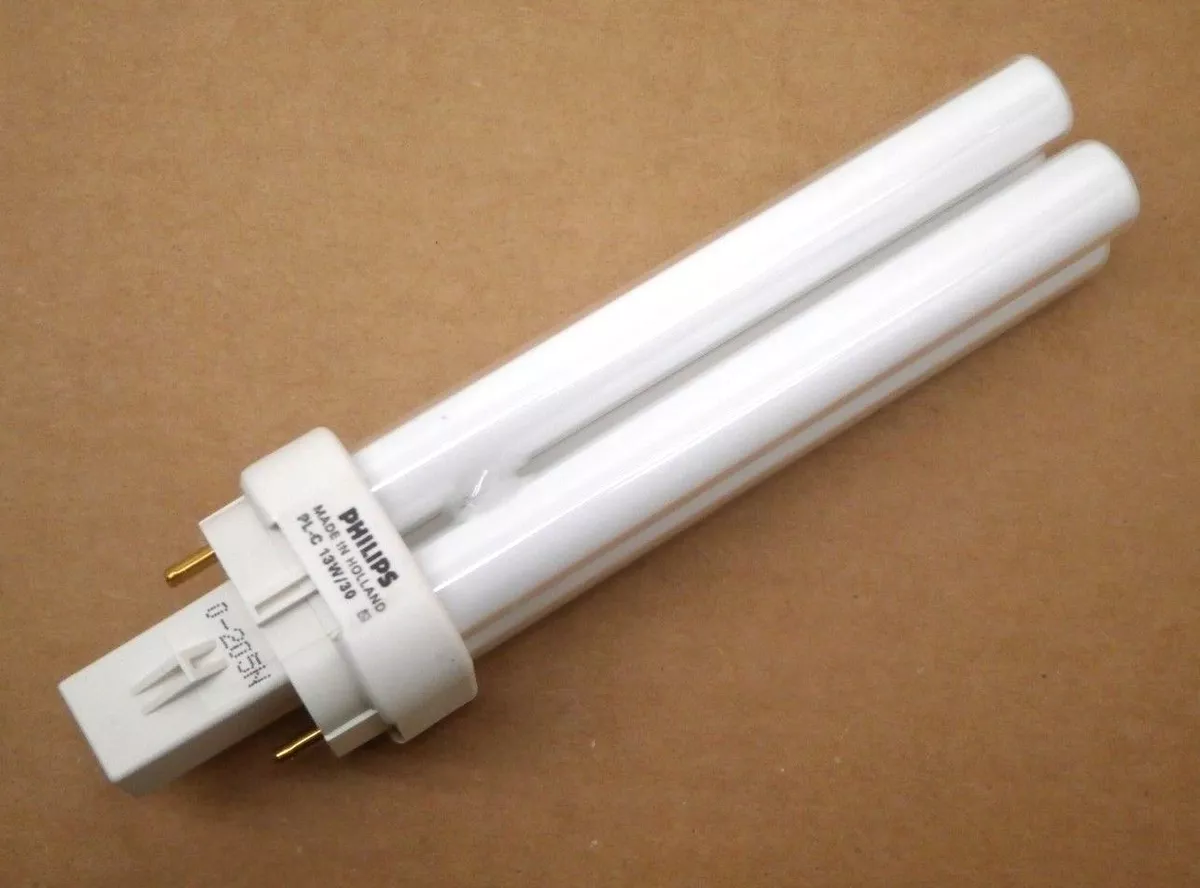 10 Philips PL C 13W 30 13 Watt Fluorescent Lamp Light Bulb 2 Pin G24d 1 3000K