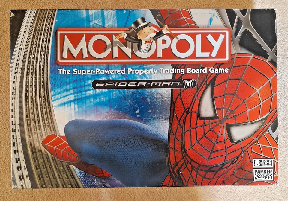 Spider Man Monopoly Super Powered Property Trading Board Game Marvel Hasbro 2007 - Image 3 of 4