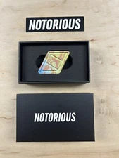 Notorious EDC NFG Worry Stone - Custom 1 of 1 “Titanium Ano Gold / Blue Splash”