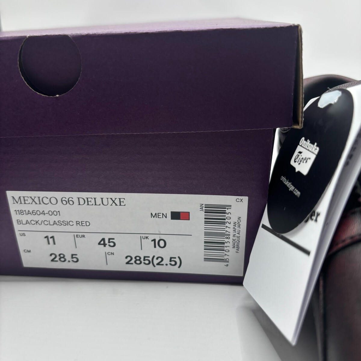 Onitsuka Tiger NIPPON MADE MEXICO 66 DELUXE 1181A604 001 Black