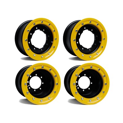 Banshee Warrior 350 Front Rear Wheels Beadlock 10x5 9x8 Alba OEM Matte ...