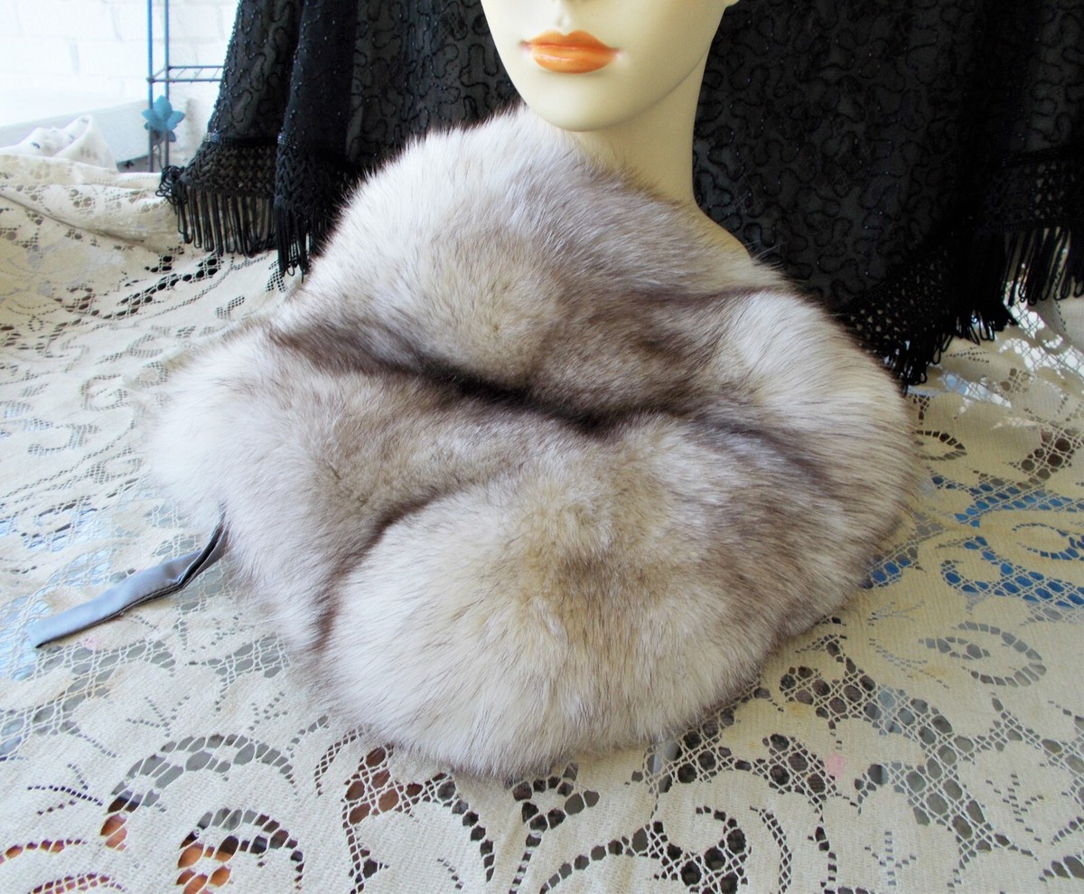 Vintage Fox Fur Hat Tam 22 1/4