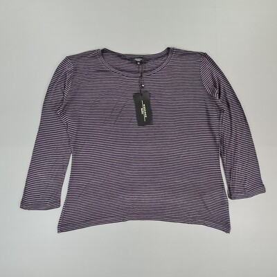 Weekend Max Mara Damen Oberteil blau XXL gestreift 3/4 Arm Jersey
