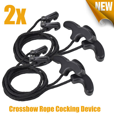 Crossbow Cocking Rope 2X Crossbow Cocking Device Crossbows Cocker Rope Adjustable Handle ...