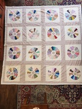 Antique Hand Stitched Quilt 78 X 78