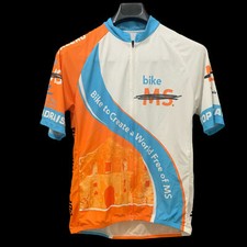 Sugoi Cycling Shirt Sz Large Mens Zip-Up, Pockets in Back, 2011 Alamo Ride