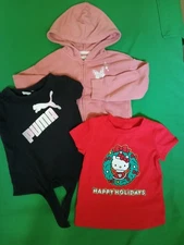 LOT of 3 Girls tops size 4T mixed brands asst colors fabrics