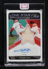 2022 Three and Two Lone Star Signatures Holo Silver 33/49 Trevor Story Auto qf8