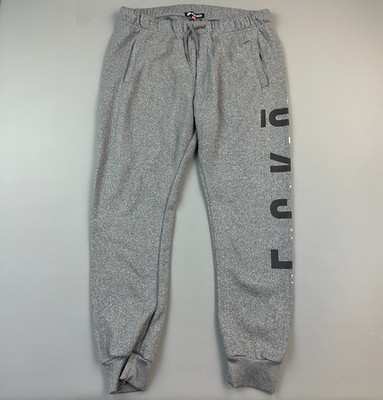 Ecko Unltd Pants Mens XL Gray Fleece Logo Spell Out Jogger Hip Hop Street Wear
