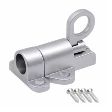 Silver Aluminium Alloy Spring Door Lock with Automatic Locking Mechanism aa