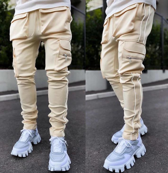 Men's Reflective Trousers Jogger Casual Streetwear Long Pants with Pockets New
Opens in a new window