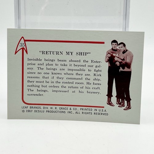 1967 Leaf Star Trek #35 Return My Ship NM Card - Picture 2 of 2