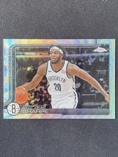 Day'Ron Sharpe 2025-26 Topps Chrome Wave Refractor Base #74