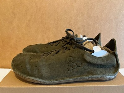 靴 Vivobarefoot sensus olive 42 VivoBarefoot Sensus Dark Olive Leather Gum Sole Mens Minimalist