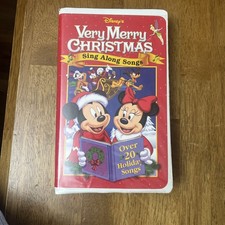 Disney's Very Merry Christmas Sing Along Songs VHS Clamshell Home Video Tape