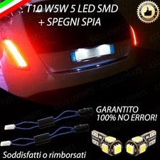 COPPIA LUCI TARGA 5 LED PER LANCIA DELTA T10 + SPEGNI SPIA 100% NO AVARIA