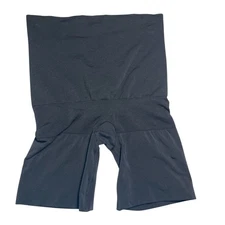 Spanx Red Hot Shapewear Sz XL Black High Waist Mid Thigh Body Butt Shaper Girdle