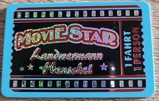 Driving chip ticket Ferris wheel movie star (light blue) Lullusfest Bad Hersfeld