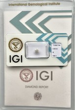 Diamant naturel 0,50 ct G VVS1 Round Brilliant EX EX EX Certifié IGI