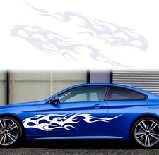 Side Skirt Vinyl Decals Auto Body Side Sports Racing Stripe Graphic Stickers Ext