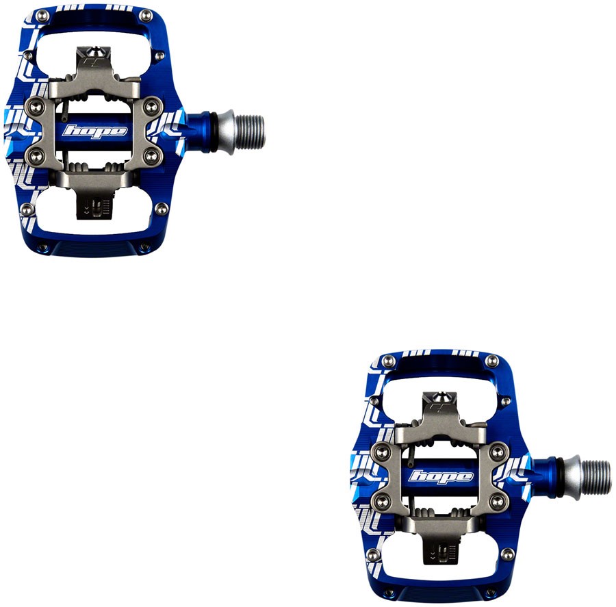 Hope TC Union Dual Sided Clipless Pedals - CNC Machined Aluminum CrMo Axle 38290₽