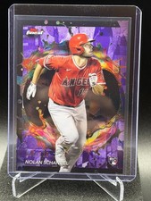 Nolan Schanuel 2024 Topps Finest Purple Refractor #45/125 (RC) - Angels