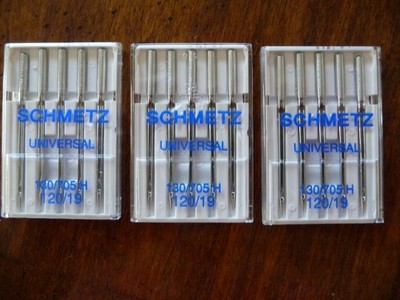 Size #120/19 Schmetz HEAVY DUTY UNIVERSAL Sew Machine Needles 3 pkg/5 NEW